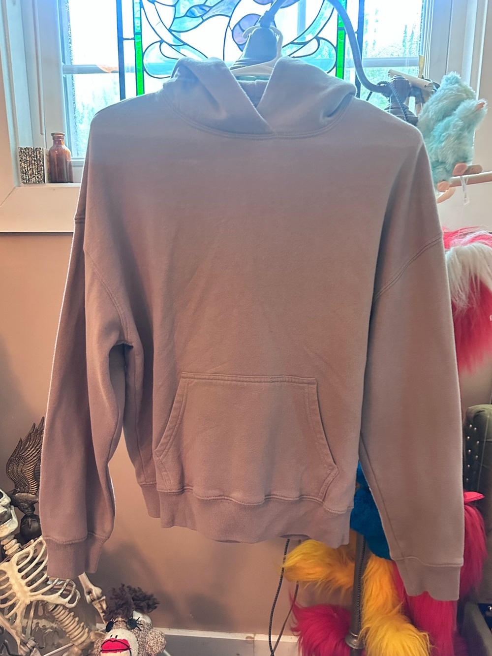 Hollister Taupe Crewneck Hoodie
